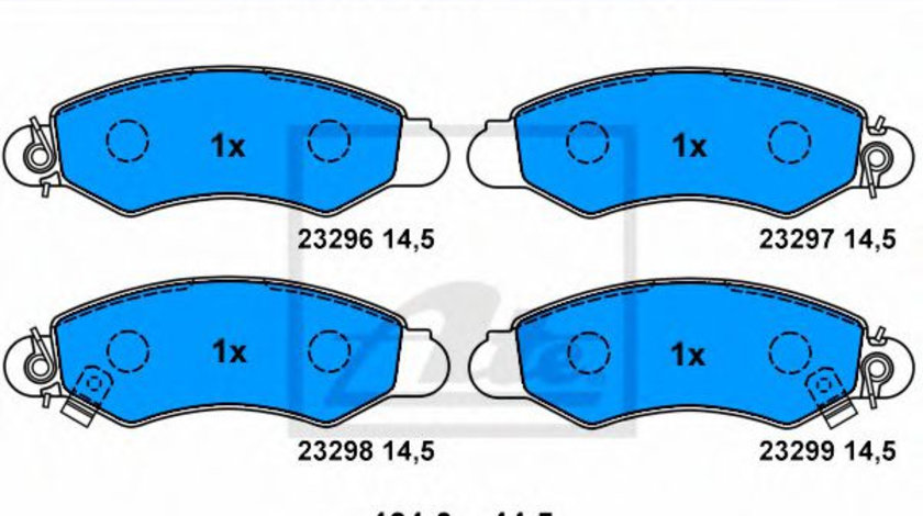 Set placute frana,frana disc SUZUKI SWIFT II Hatchback (EA, MA) (1989 - 2005) ATE 13.0460-5837.2 piesa NOUA