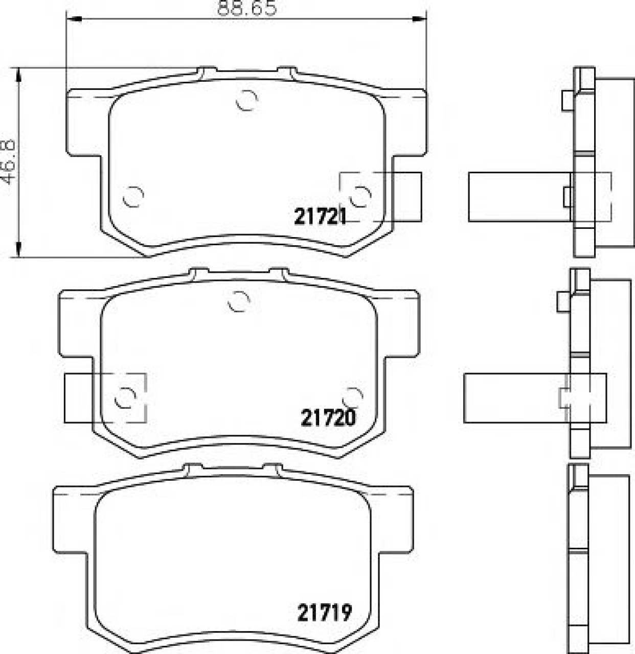 Set placute frana,frana disc SUZUKI SWIFT III (MZ, EZ) (2005 - 2016) TEXTAR 2171901 piesa NOUA