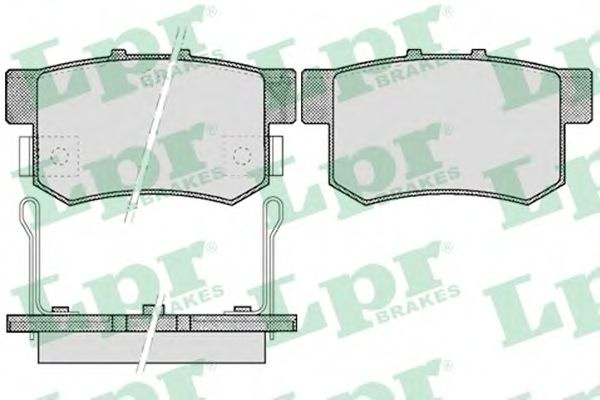 Set placute frana,frana disc SUZUKI SWIFT III (MZ, EZ) (2005 - 2016) LPR 05P508 piesa NOUA