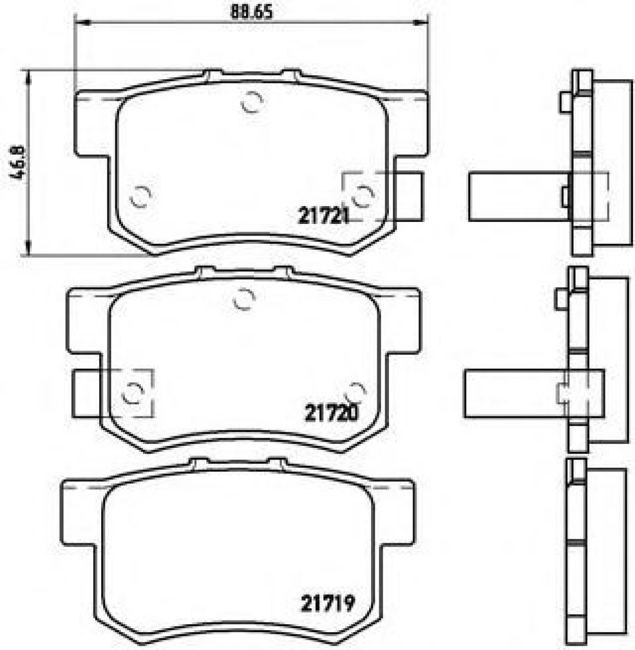 Set placute frana,frana disc SUZUKI SWIFT III (MZ, EZ) (2005 - 2016) BREMBO P 28 022 piesa NOUA