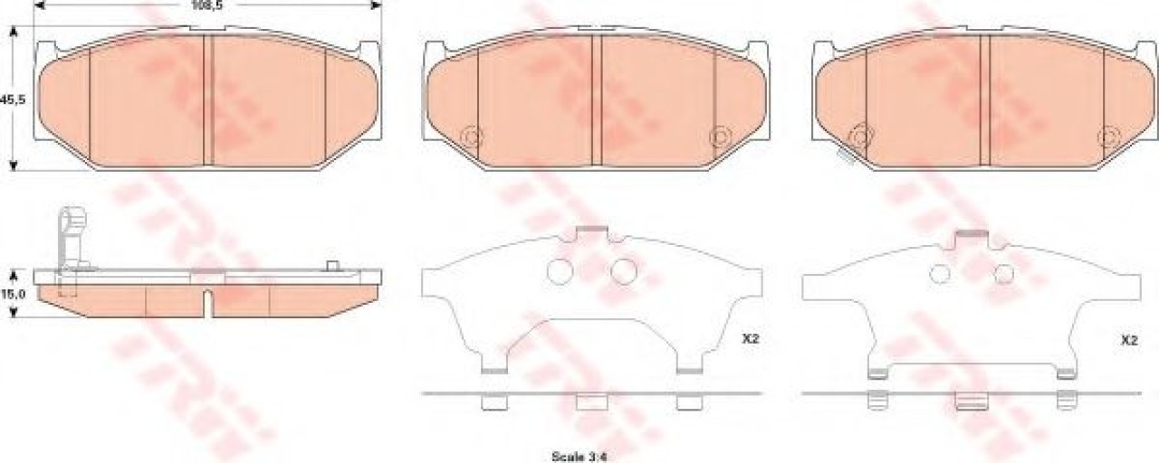 Set placute frana,frana disc SUZUKI SWIFT III (MZ, EZ) (2005 - 2016) TRW GDB3522 piesa NOUA