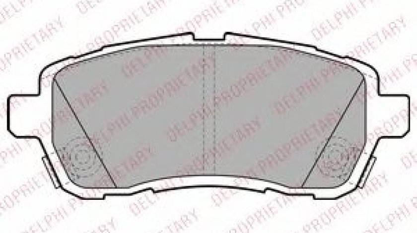 Set placute frana,frana disc SUZUKI SWIFT IV (FZ, NZ) (2010 - 2016) DELPHI LP2306 piesa NOUA