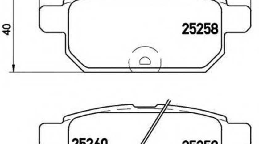 Set placute frana,frana disc SUZUKI SWIFT IV (FZ, NZ) (2010 - 2016) BREMBO P 79 029 piesa NOUA