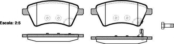 Set placute frana,frana disc SUZUKI SX4 (EY, GY) (2006 - 2016) REMSA 1215.01 piesa NOUA