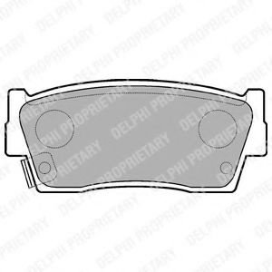 Set placute frana,frana disc SUZUKI VITARA Cabrio (ET, TA) (1988 - 2002) DELPHI LP684 piesa NOUA