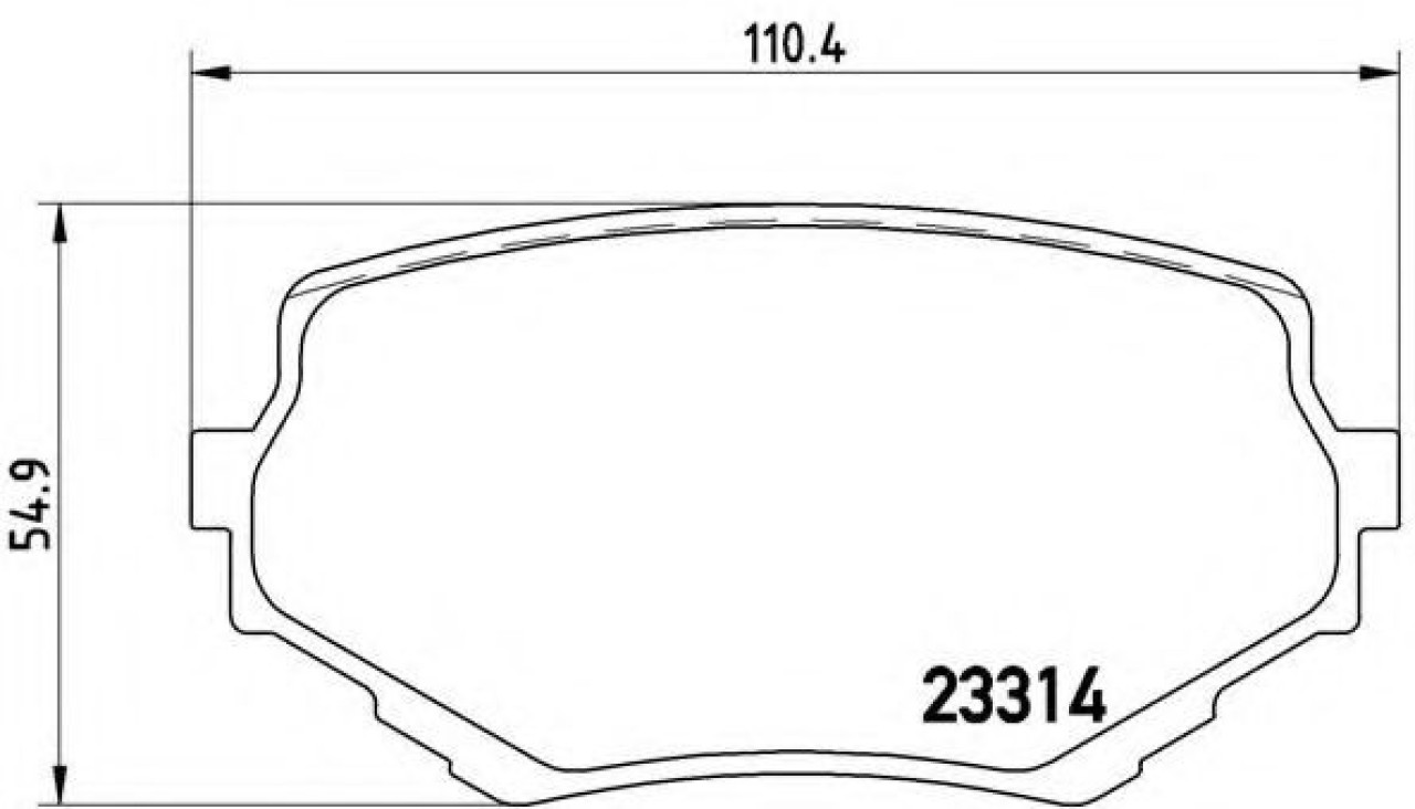 Set placute frana,frana disc SUZUKI VITARA (ET, TA) (1988 - 1998) BREMBO P 79 009 piesa NOUA