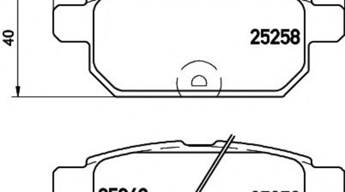 Set placute frana,frana disc SUZUKI VITARA (LY) (2015 - 2016) TEXTAR 2525801 piesa NOUA