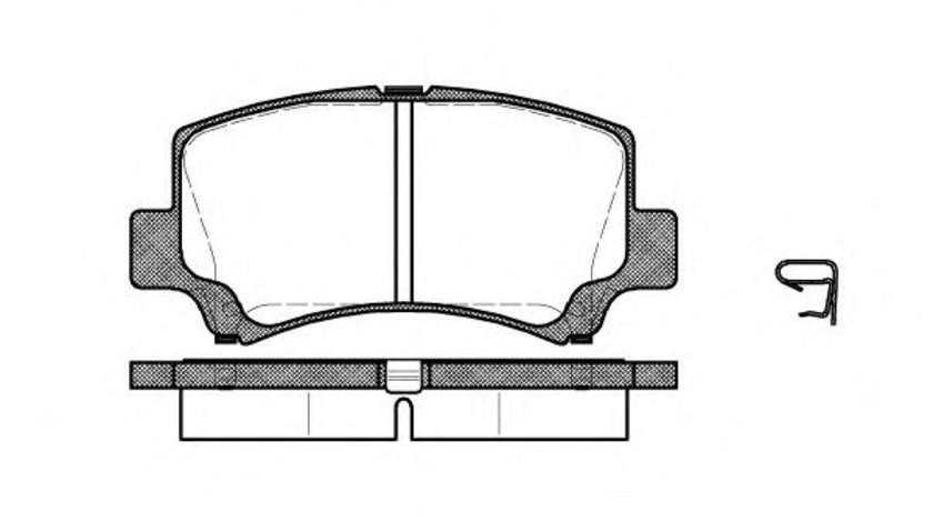 Set placute frana,frana disc SUZUKI WAGON R+ (EM) (1997 - 2000) REMSA 0710.02 piesa NOUA