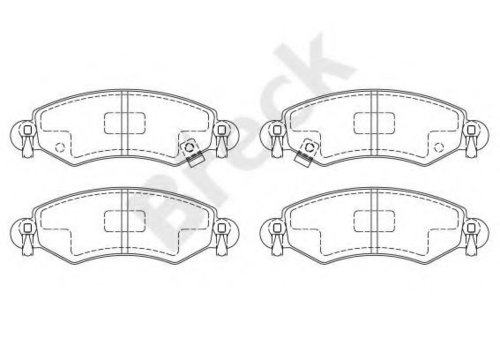 Set placute frana,frana disc SUZUKI WAGON R+ (MM) (2000 - 2016) Break 23253 00 702 10 piesa NOUA