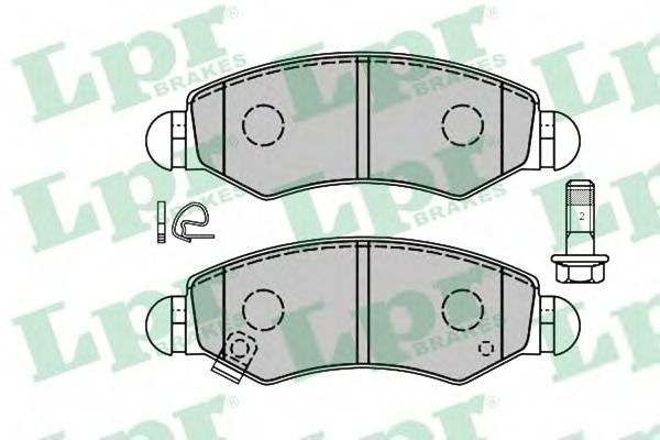 Set placute frana,frana disc SUZUKI WAGON R+ (MM) (2000 - 2016) LPR 05P1280 piesa NOUA