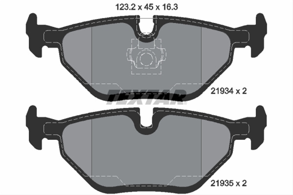 Set Placute Frana,frana Disc Textar Baic 2193404