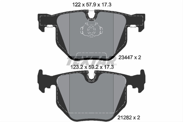 Set Placute Frana,frana Disc Textar Bmw 2344702