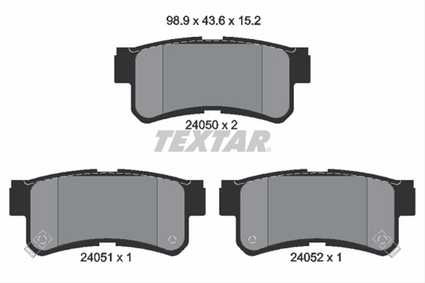 Set Placute Frana,frana Disc Textar Daewoo 2405001