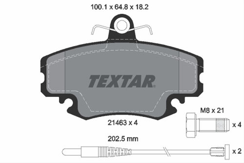 Set Placute Frana,frana Disc Textar Eicher 2146304