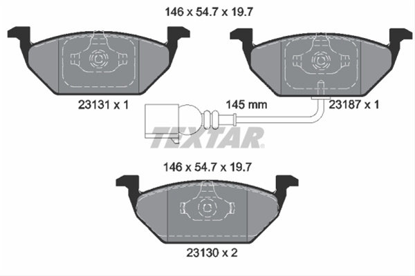 Set Placute Frana,frana Disc Textar Eicher 2313101