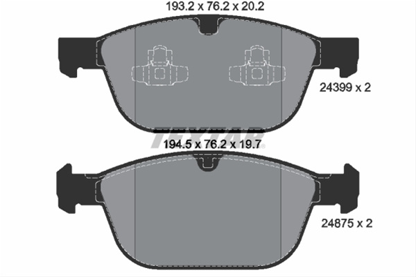 Set Placute Frana,frana Disc Textar Eicher 2439901