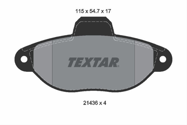 Set Placute Frana,frana Disc Textar Fiat 2143602