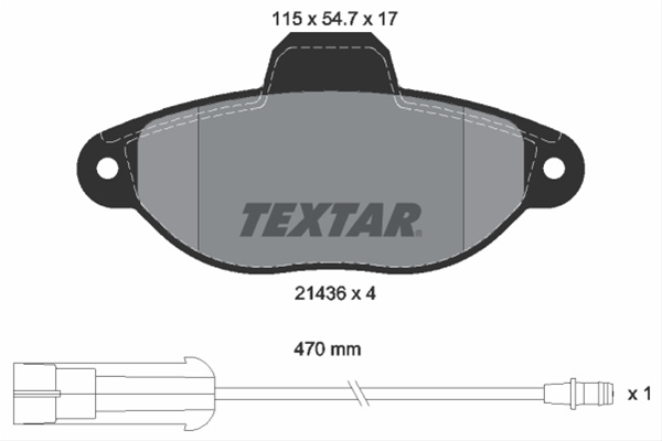 Set Placute Frana,frana Disc Textar Ford 2143603