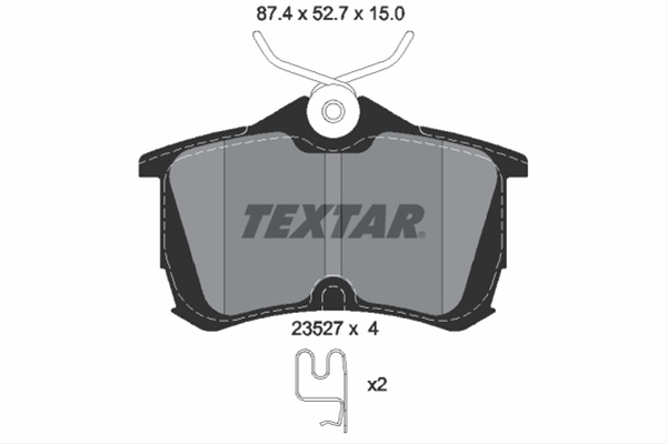 Set Placute Frana,frana Disc Textar Honda 2352701