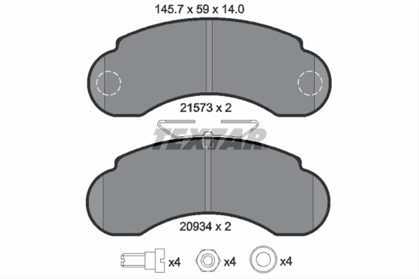 Set Placute Frana,frana Disc Textar Mercedes-Benz 2157302