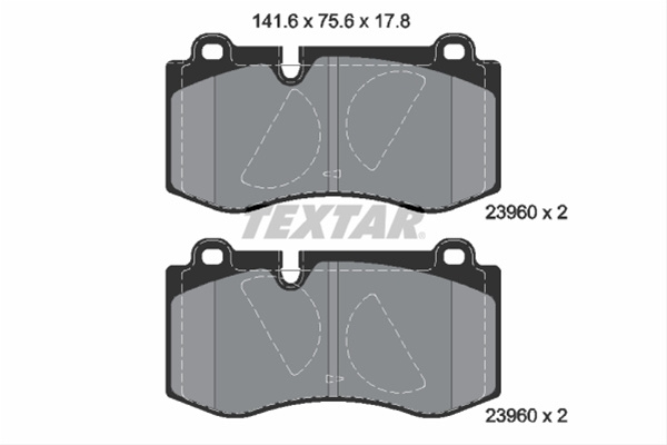 Set Placute Frana,frana Disc Textar Mercedes-Benz 2396001