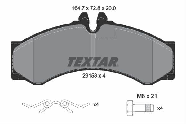 Set Placute Frana,frana Disc Textar Mercedes-Benz 2915301