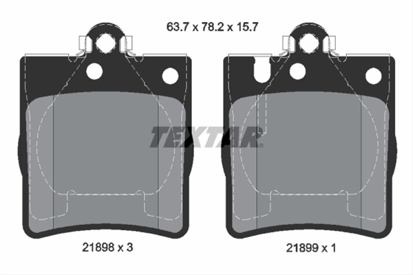 Set Placute Frana,frana Disc Textar Mercedes-Benz 2189803