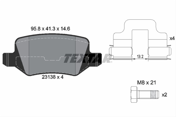Set Placute Frana,frana Disc Textar Mercedes-Benz 2313805