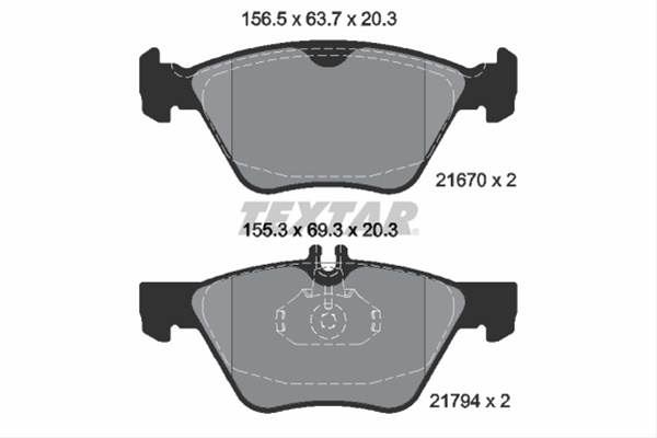 Set Placute Frana,frana Disc Textar Mercedes-Benz 2167001