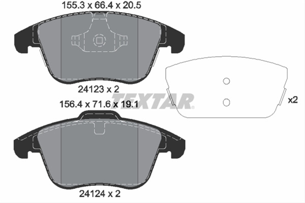 Set Placute Frana,frana Disc Textar Mg (Saic) 2412305