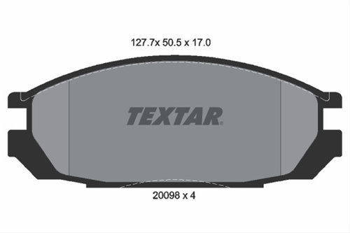 Set Placute Frana,frana Disc Textar Nissan 2009801