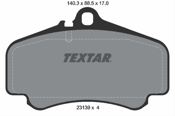 Set Placute Frana,frana Disc Textar Porsche 2313901
