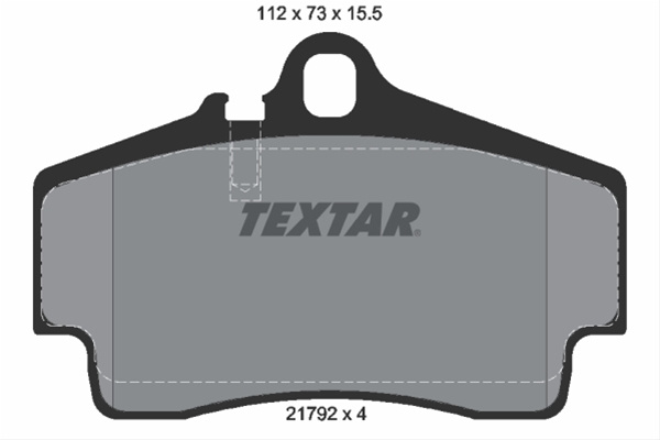 Set Placute Frana,frana Disc Textar Porsche 2179203