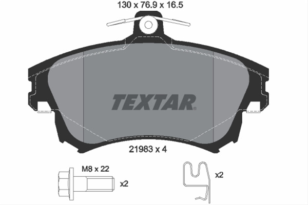 Set Placute Frana,frana Disc Textar Smart 2198304