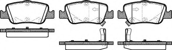 Set placute frana,frana disc TOYOTA AURIS (NRE15, ZZE15, ADE15, ZRE15, NDE15) (2006 - 2012) REMSA 1356.02 piesa NOUA