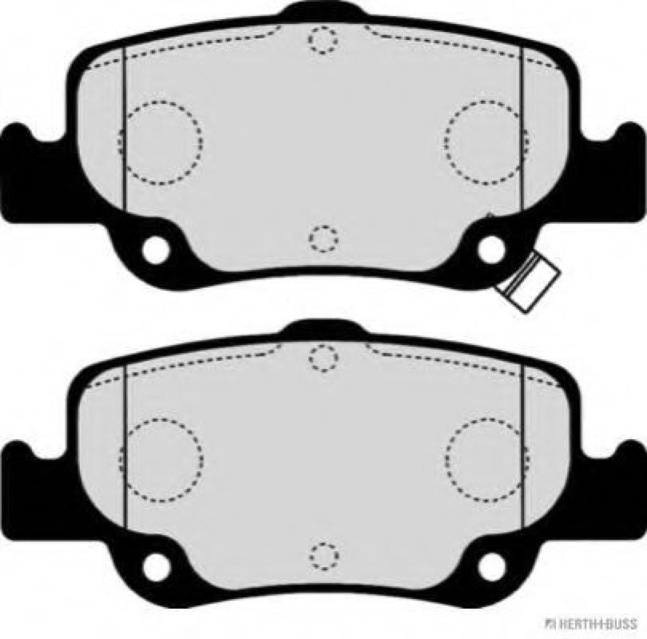 Set placute frana,frana disc TOYOTA AURIS TOURING SPORTS (ADE18, ZWE18, ZRE18) (2013 - 2016) HERTH+BUSS JAKOPARTS J3612039 piesa NOUA