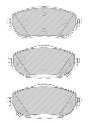 Set placute frana,frana disc TOYOTA AURIS TOURING SPORTS (ADE18, ZWE18, ZRE18) (2013 - 2016) FERODO ...