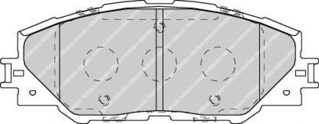 Set placute frana,frana disc TOYOTA AURIS TOURING SPORTS (ADE18, ZWE18, ZRE18) (2013 - 2016) FERODO FDB4136 piesa NOUA