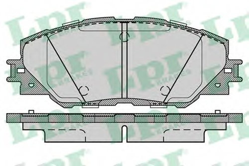 Set placute frana,frana disc TOYOTA AURIS (ZWE18, NZE18, ZRE18) (2012 - 2016) LPR 05P1282 piesa NOUA