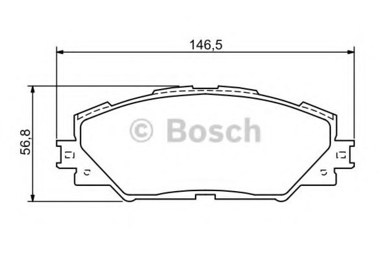 Set placute frana,frana disc TOYOTA AURIS (ZWE18, NZE18, ZRE18) (2012 - 2016) BOSCH 0 986 494 174 piesa NOUA
