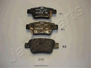 Set placute frana,frana disc TOYOTA AVENSIS Combi (T25) (2003 - 2008) JAPANPARTS PP-200AF piesa NOUA