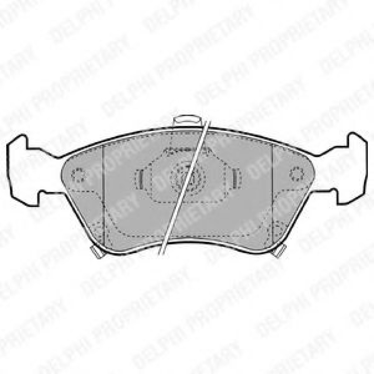 Set placute frana,frana disc TOYOTA AVENSIS (T22) (1997 - 2003) DELPHI LP1231 piesa NOUA