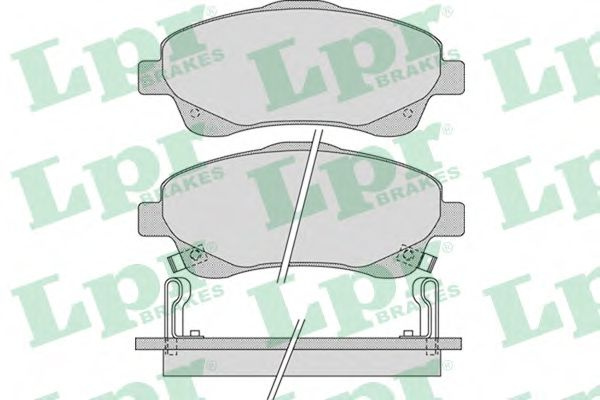 Set placute frana,frana disc TOYOTA AVENSIS (T25) (2003 - 2008) LPR 05P1114 piesa NOUA