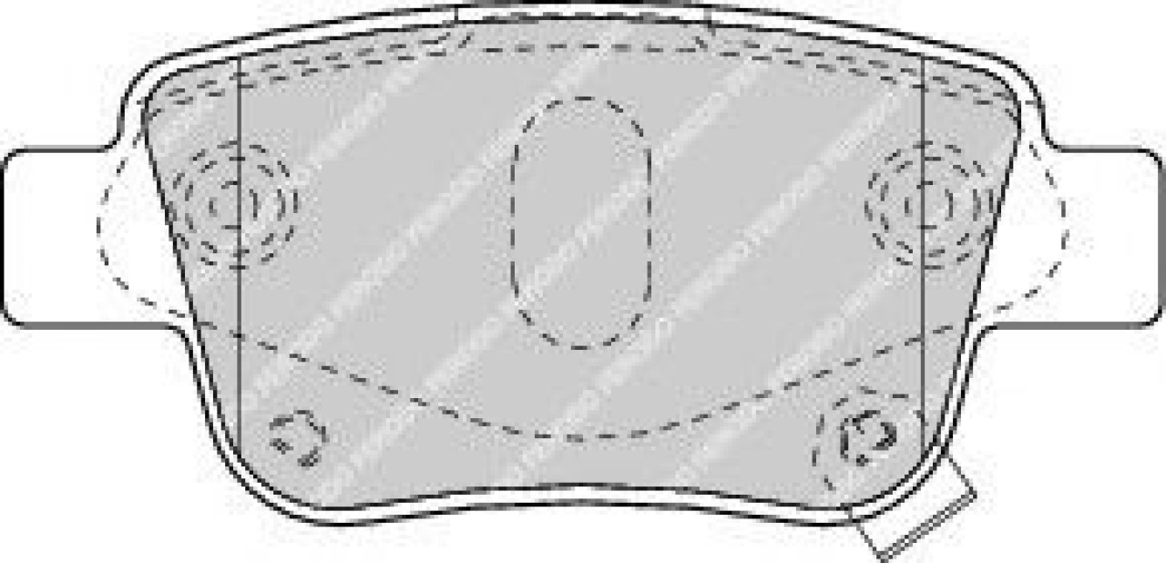 Set placute frana,frana disc TOYOTA AVENSIS Station Wagon (T22) (1997 - 2003) FERODO FDB1649 piesa NOUA