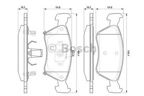 Set placute frana,frana disc TOYOTA AVENSIS Liftback (T22) (1997 - 2003) BOSCH 0 986 424 560 piesa N...