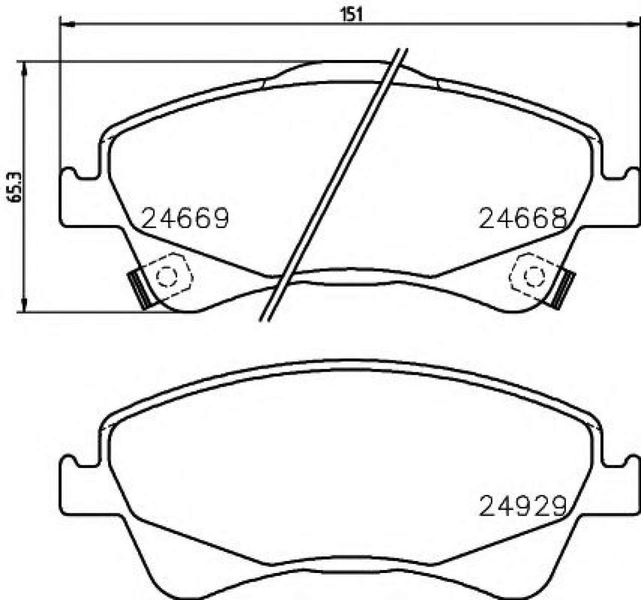 Set placute frana,frana disc TOYOTA AVENSIS Limuzina (ZRT27, ADT27) (2008 - 2016) TEXTAR 2466801 piesa NOUA