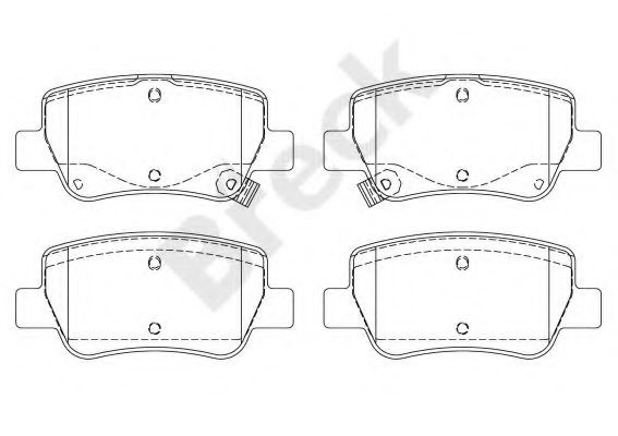 Set placute frana,frana disc TOYOTA AVENSIS Limuzina (ZRT27, ADT27) (2008 - 2016) Break 24885 00 704 10 piesa NOUA