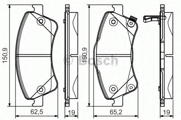 Set placute frana,frana disc TOYOTA AVENSIS Limuzina (ZRT27, ADT27) (2008 - 2016) BOSCH 0 986 495 106 piesa NOUA