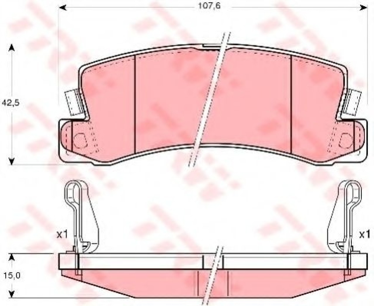 Set placute frana,frana disc TOYOTA AVENSIS Liftback (T22) (1997 - 2003) TRW GDB3164 piesa NOUA