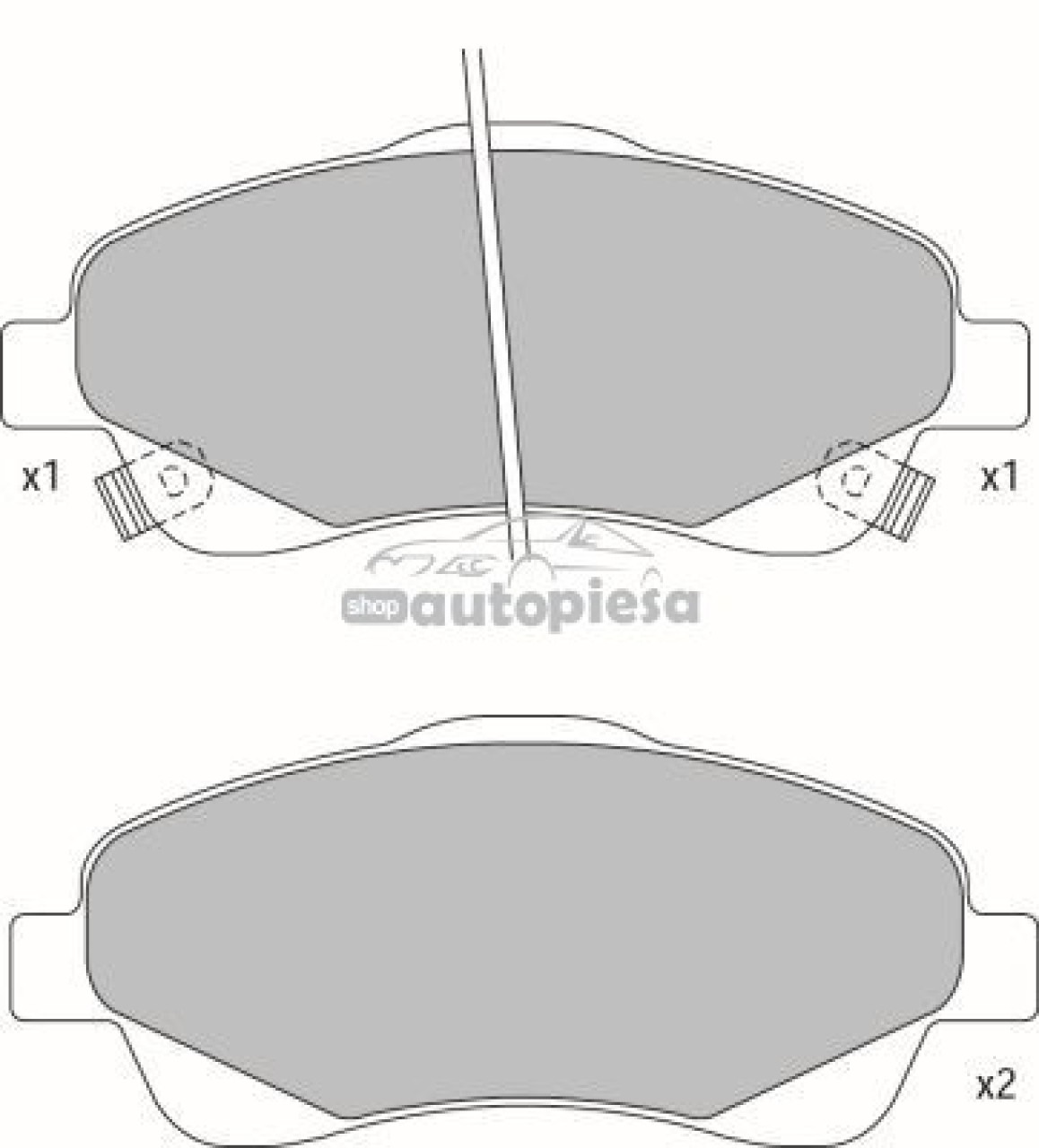 Set placute frana,frana disc TOYOTA AVENSIS Limuzina (T25) (2003 - 2008) KRIEGER 0950006337 piesa NOUA